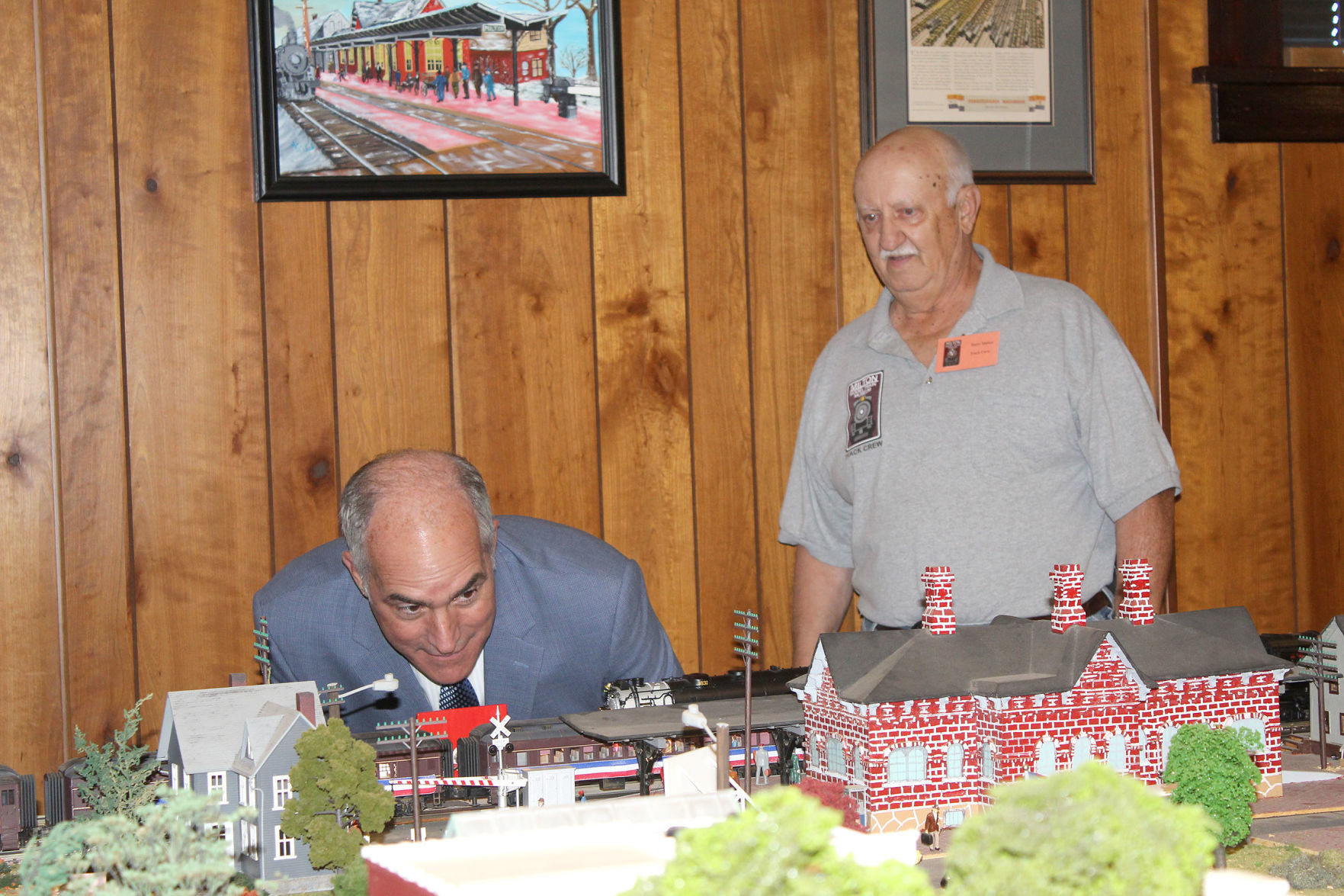 Casey visits train museum